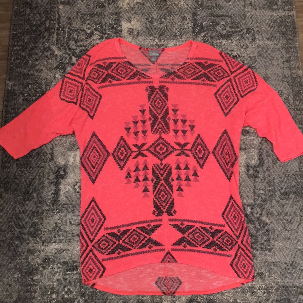 Bright pink shirt
